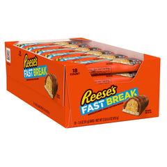REESE'S primer plano del nougat y relleno cremoso, detalle que resalta sabor
