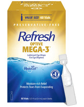 Refresh OPTIVE MEGA-3 front packaging showing box and benefits