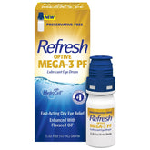 Refresh OPTIVE MEGA-3 vista frontal del envase mostrando diseño y beneficios