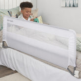 Regalo front view of full 54-inch rail showing extended protection and stability