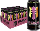 Reign REIGNbow Sherbet front can showing flavor and size benefits