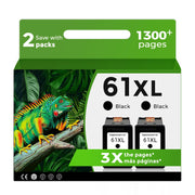 Relcolor 61XL front packaging showing two cartridges and labels for immediate identification and convenience
