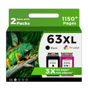 Relcolor 63XL front packaging showing dual high-capacity cartridges and benefits