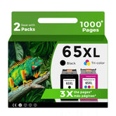 Relcolor cartucho 65XL frontal mostrando el paquete y ahorro