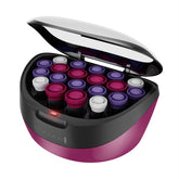 Remington front packaging showing 20-piece hot rollers and clips, clear kit overview and benefits