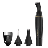 Remington recortadora frontal con empaque mostrando kit completo y beneficio de versatilidad