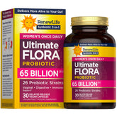Renew Life envase frontal mostrando 65 mil millones UFC y enfoque de bienestar