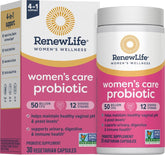 Renew Life front packaging showing product name and benefits for feminine balance