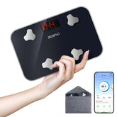 RENPHO front view of travel scale showing compact profile and portability benefit