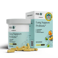 ResBiotic frontal del envase mostrando el diseño y beneficios claros