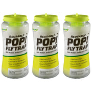 RESCUE! front packaging showing three large reusable traps and benefits