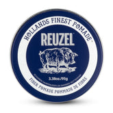 REUZEL pomada fiber pomada frontal del envase mostrando tamaño y diseño