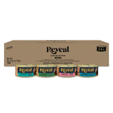 Reveal front packaging showing 20-can multipack and clear product benefits
