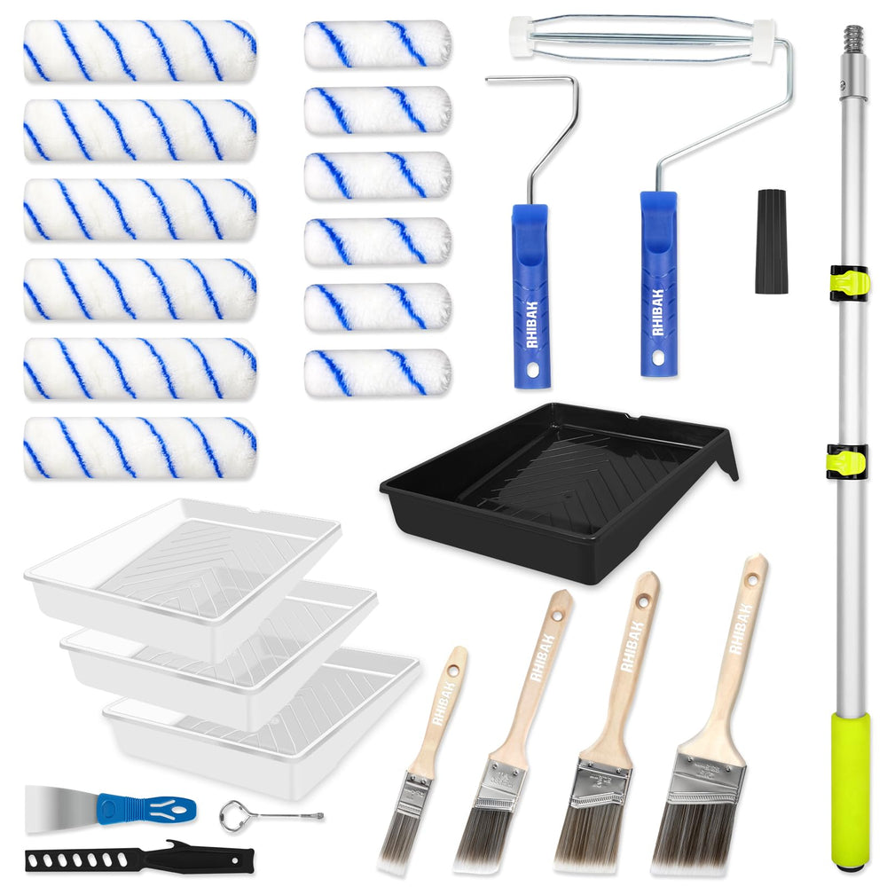 Rhibak front of kit packaging showing full tool set and benefit of ready-to-use collection