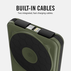 The Ridge power bank with kickstand deployed for hands-free viewing and charging