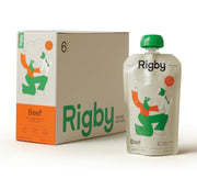 Rigby front packaging pouch showing serving benefit