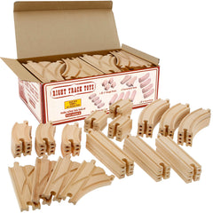 Right Track Toys frente del empaque mostrando 52 piezas y compatibilidad