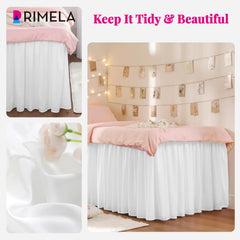 RIMELA faldón junto a cama Twin XL para mostrar proporciones reales