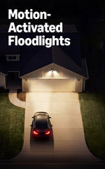 Ring Floodlight Cam LED panel close-up showing ultra-bright floodlight elements for clear night footage