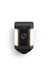 Ring Spotlight Cam Plus front view showing camera and spotlight for clear monitoring