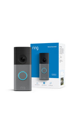 Ring timbre frontal speckled gray mostrando diseño moderno y visibilidad mejorada