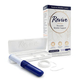 RINOVUM Revive empaque frontal mostrando el producto y beneficio de discreción