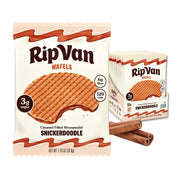 Rip Van Wafels empaque frontal mostrando 12 unidades y practicidad