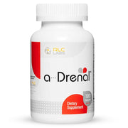 RLC Labs a-Drenal front packaging showing bottle and label promoting balanced support