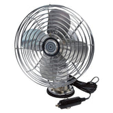 RoadPro RP-1179 vista frontal metal cromado, aporta ventilación duradera