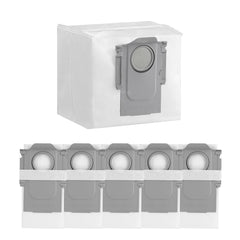 roborock frontal paquete de 6 bolsas desechables para reemplazo y almacenamiento