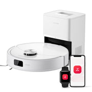 roborock Q10 S5+ front view showing compact design and efficient cleaning