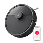 roborock front view showing compact design and efficient cleaning