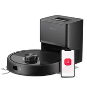 roborock Q7 M5 frente con RockDock Plus mostrando diseño y autonomía