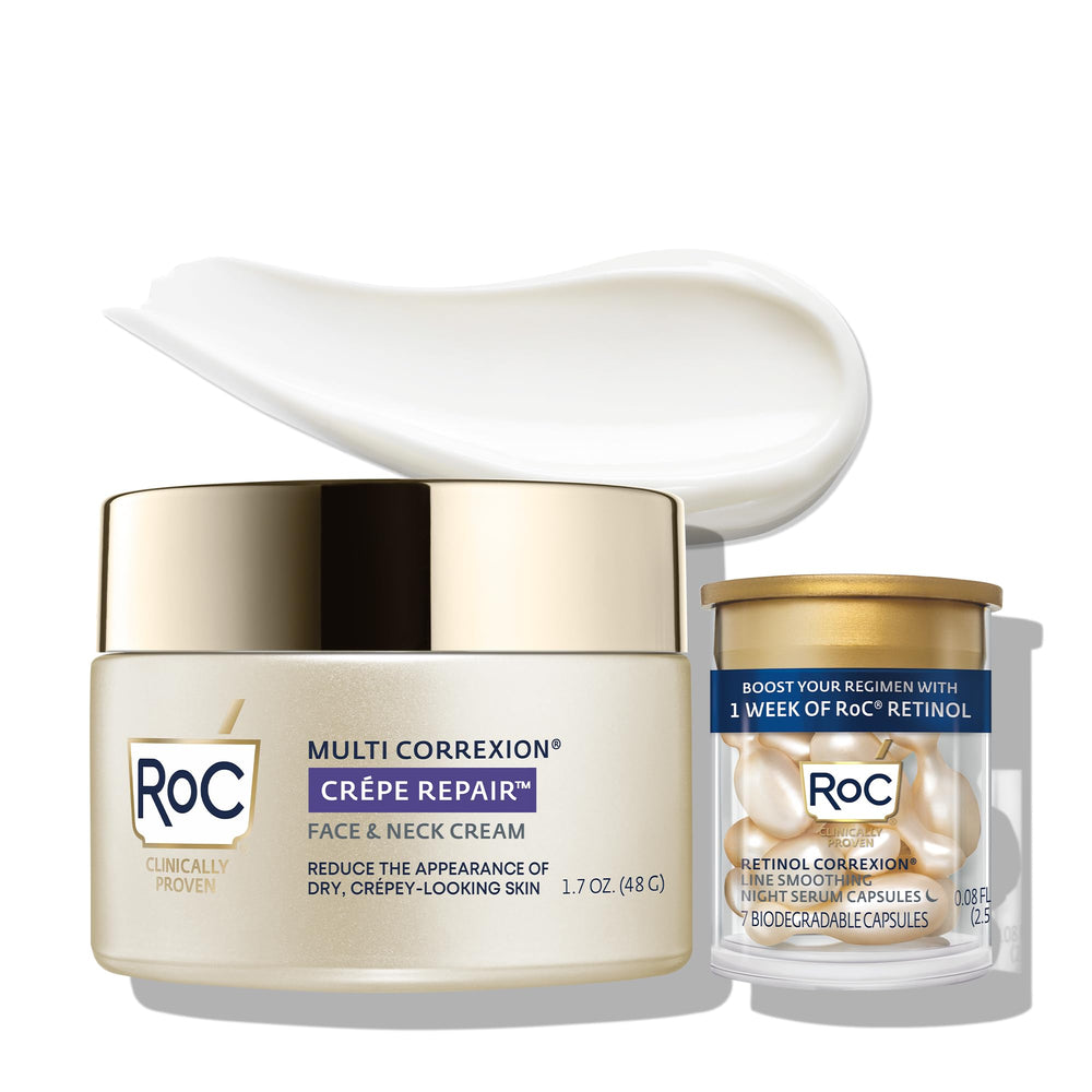 RoC envase frontal mostrando tamaño y diseño, ayuda a localizar el producto
