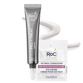 RoC front packaging shot showing bottle and clear benefits