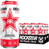 Rockstar Pure Zero front packaging showing 12 cans and bold branding for grab-and-go energy