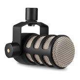 RØDE PodMic front view showing grille and broadcast-ready build benefit clarity