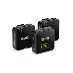 RØDE Wireless GO III front view showing receiver and transmitters for versatile capture