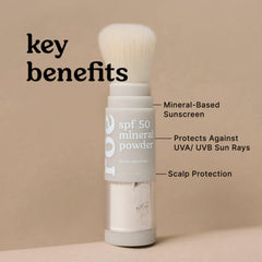 Roe Wellness open brush with powder visible offering easy touch-up benefit