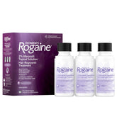 Rogaine women's 2% bottle front view showing label and unscented solution benefit