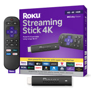 Roku streaming stick 4K vista frontal, dispositivo compacto y potente