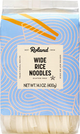 Roland paquete frontal de fideos anchos, presentación clara y práctico para cocinar