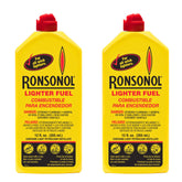 Ronson front packaging showing two 12 oz bottles and brand clarity
