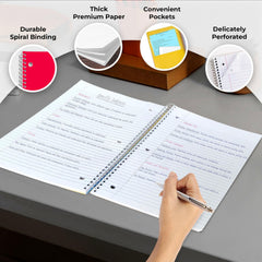 Rosmonde divisores interiores codificados por color para identificar materias