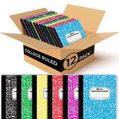 Rosmonde front-packaging view showing twelve notebooks and pack value