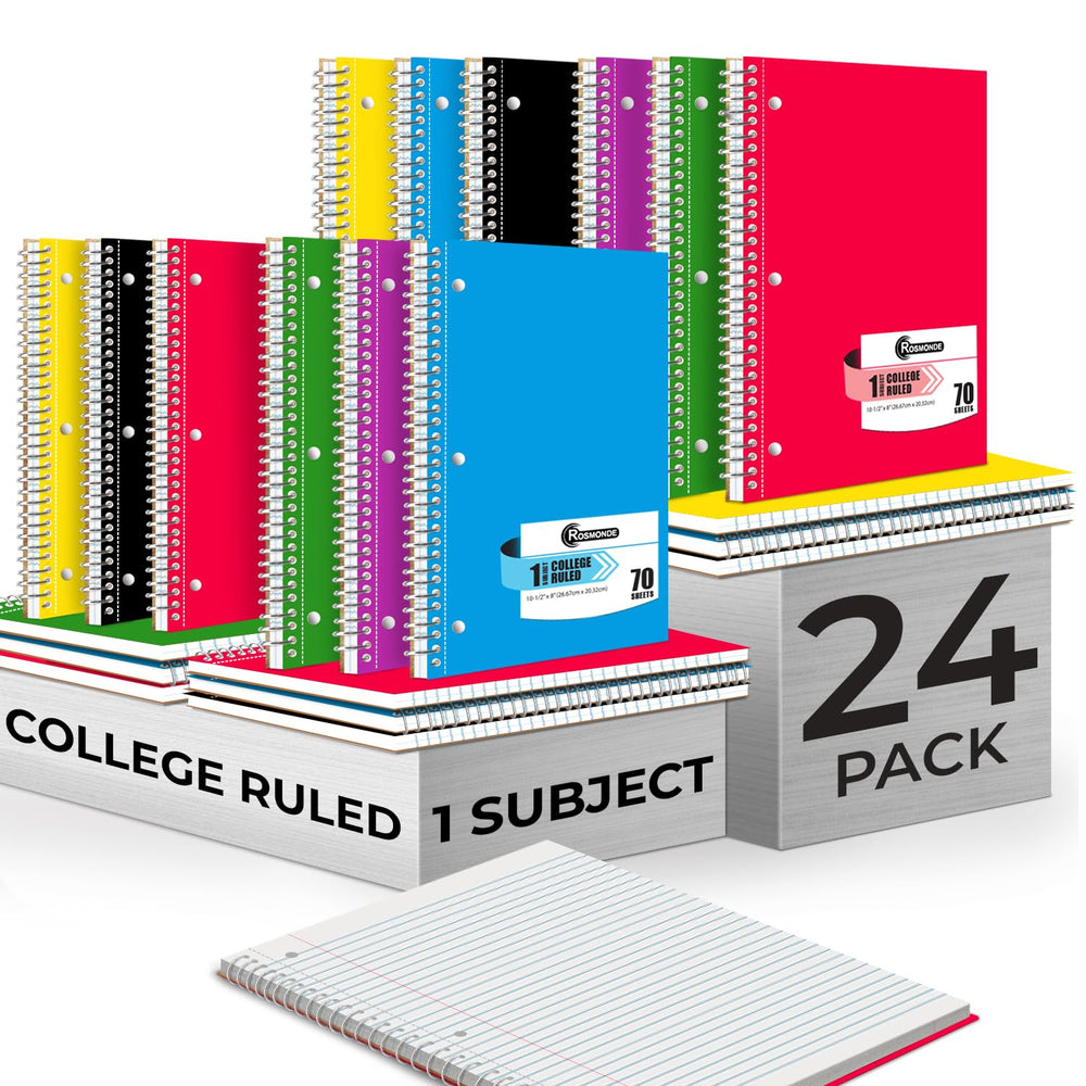 Rosmonde vista frontal del cuaderno muestra tapa y tamaño portátil