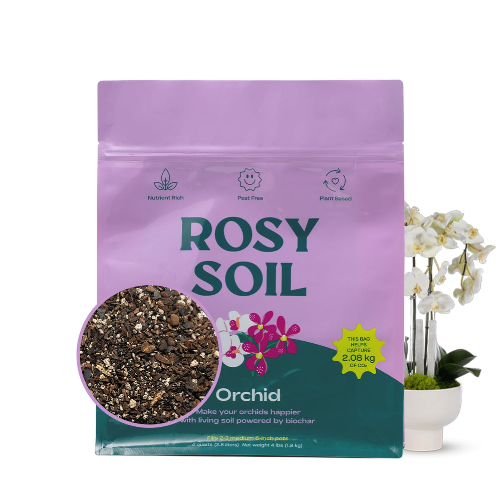 Rosy Soil frente del paquete mostrando volumen y uso fácil