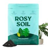 Rosy Soil front packaging showing organic 8 quart bag and benefits