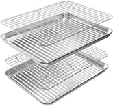 Rottay front view of full bakeware set showing pans and racks for reliable baking