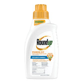 Roundup bottle front label showing product name and size for easy identification